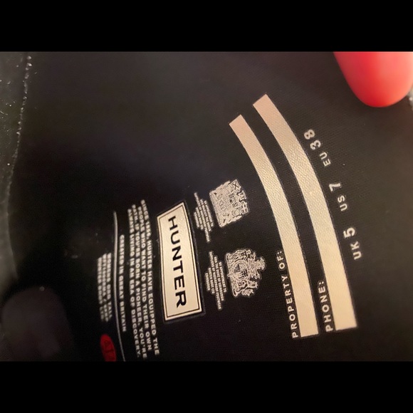 Black Hunter Rain Boots- gently used - Picture 4 of 4